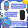 Newcotte 12 Pcs Eye Patch for Kids Toddler Reusable Adjustable Girls Boys Eyepatch for Glasses Left or Right Eye Patch, Assorted Patterns(Dinosaur) view 4