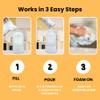 Foaming Dish Soap Refill Eco Friendly (10pk), Concentrated Powder Refills Make 10 Bottles x12 oz each of Foam Dish Soap, Zero Waste, Gentle on Hands (Mango Bliss) view 3