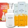 Eco Friendly Foaming Dish Soap Starter Set, Reusable Aluminum Soap Dispenser, Zero Waste, Non Toxic, Concentrated Powder Dish Soap Refill (Pack of 3) Make 36 oz of Foaming Dish Washing Liquid view 1