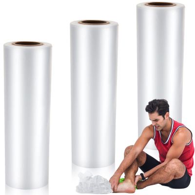 Preboun 3 Rolls Small Ice Bags Disposable 9 x 7 Inch Storage Packs Easy to Tie Ice Mini Bags for Injuries Athletic Training Rooms