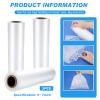 Preboun 3 Rolls Small Ice Bags Disposable 9 x 7 Inch Storage Packs Easy to Tie Ice Mini Bags for Injuries Athletic Training Rooms view 2