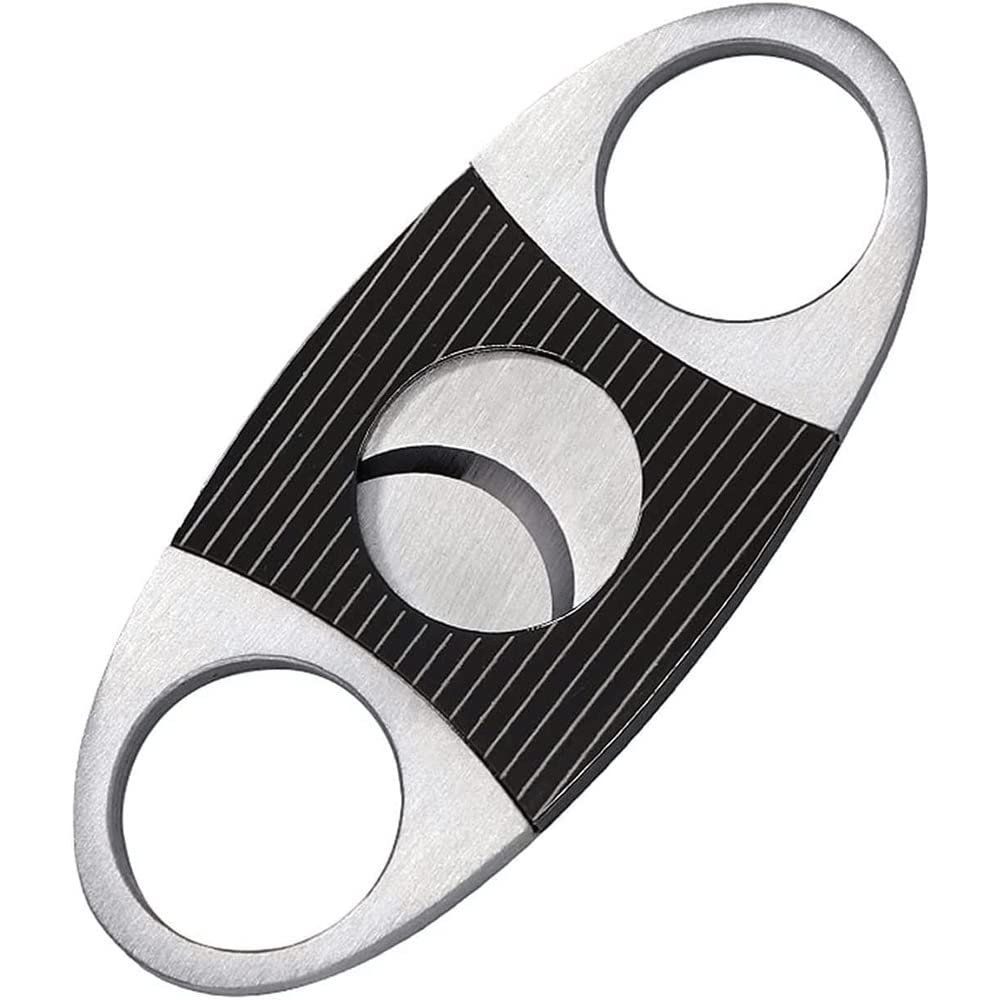 RMENST Cigar Cutter, Stainless Steel Cigar Cutter, Double Blade Cigar Clippers Stainless Steel Cigar Cutter