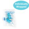 Quality Foam Earplugs - 200 Pairs Bulk Pack - Ideal Ear Plugs for Sleeping, Noise Cancelling, Snoring, Travel, Shooting, Study, Work, Construction, and Safety Hearing Protection - 32 dB NRR - Blue view 2