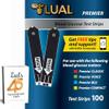 Premier Blood Glucose Test Strips. Premier Test Strips 100 Count + Ultra-Thin Blood Lancets 100 Count + Luall's 45 Diabetes Decoded. view 2