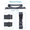Elderly Shower Chair Seat Anti-Slip Belt, Universal Bath Bench Protection Strap Nursing Care Supplies for Disabled Patient Bedridden (1.9" W, Black) view 3