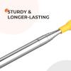 Dusters for Cleaning High Ceiling Fan, Newliton Microfiber Feather Duster with 30'' to 100'' Telescoping Extension Pole, Long Extendable Duster for Home Car Furniture Cobweb, Yellow view 4