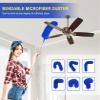 Dusters for Cleaning, Newliton Duster with Extension Pole Microfiber Ceiling Fan Cobweb Duster, Long Duster for High Ceilings Wall Refrigerator Appliance Baseboard Home Furniture Blinds view 2