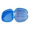 ShanLily Denture Box Denture Case Denture Cup With Strainer Denture Bath Box False Teeth Storage Box navy blue Apple Shape view 3
