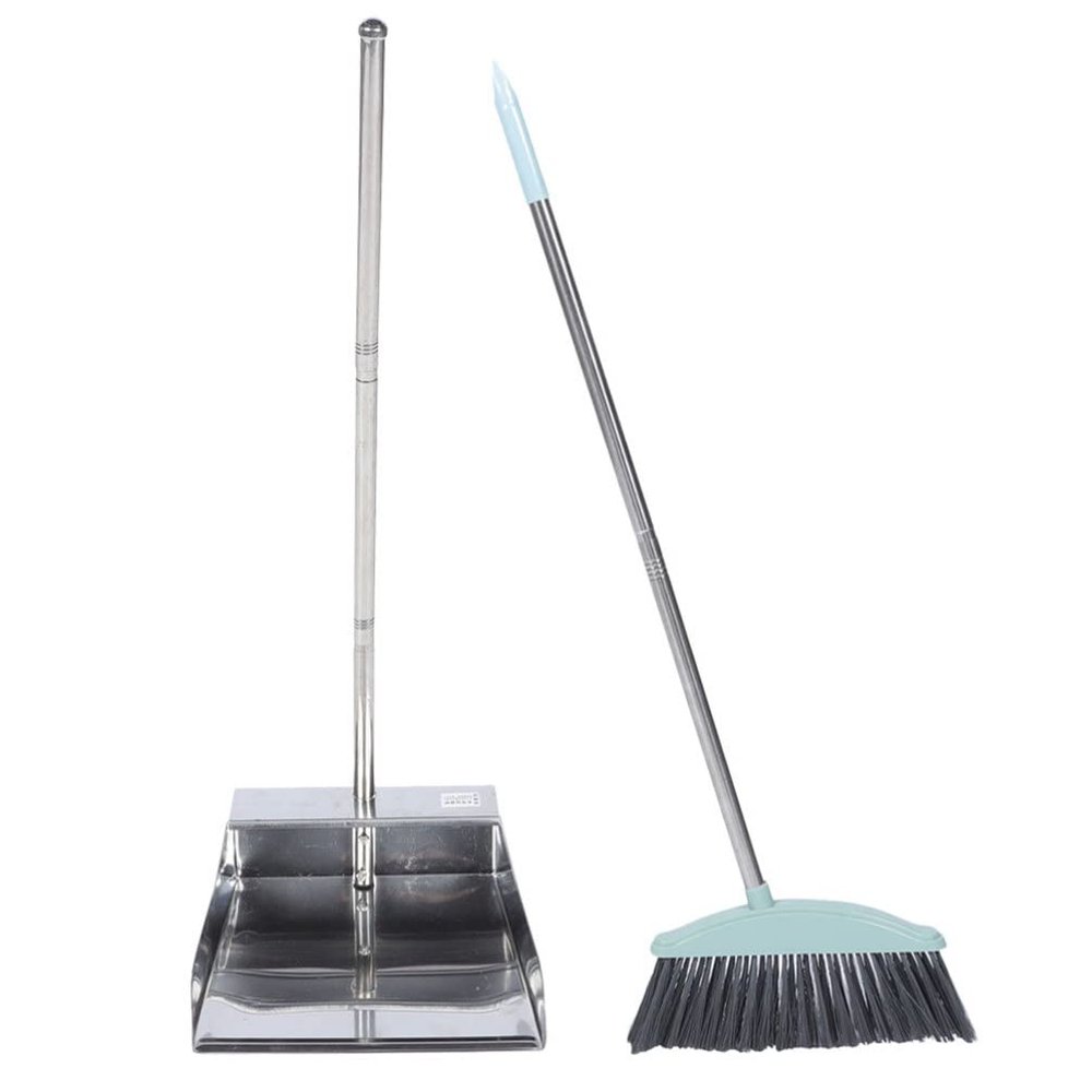 1set Handle Broom and Dustpan Lightweight Household Cleaning Tools for Easy Storage No Bend Design and Portable