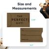 Swipe It Gift Card Holder Paper Sleeves Bulk for Christmas, Holiday, Birthday, Fathers Day, Housewarming, Wedding, Anniversary, Baby Shower, Spa, 100 Pack, Brown Kraft view 2