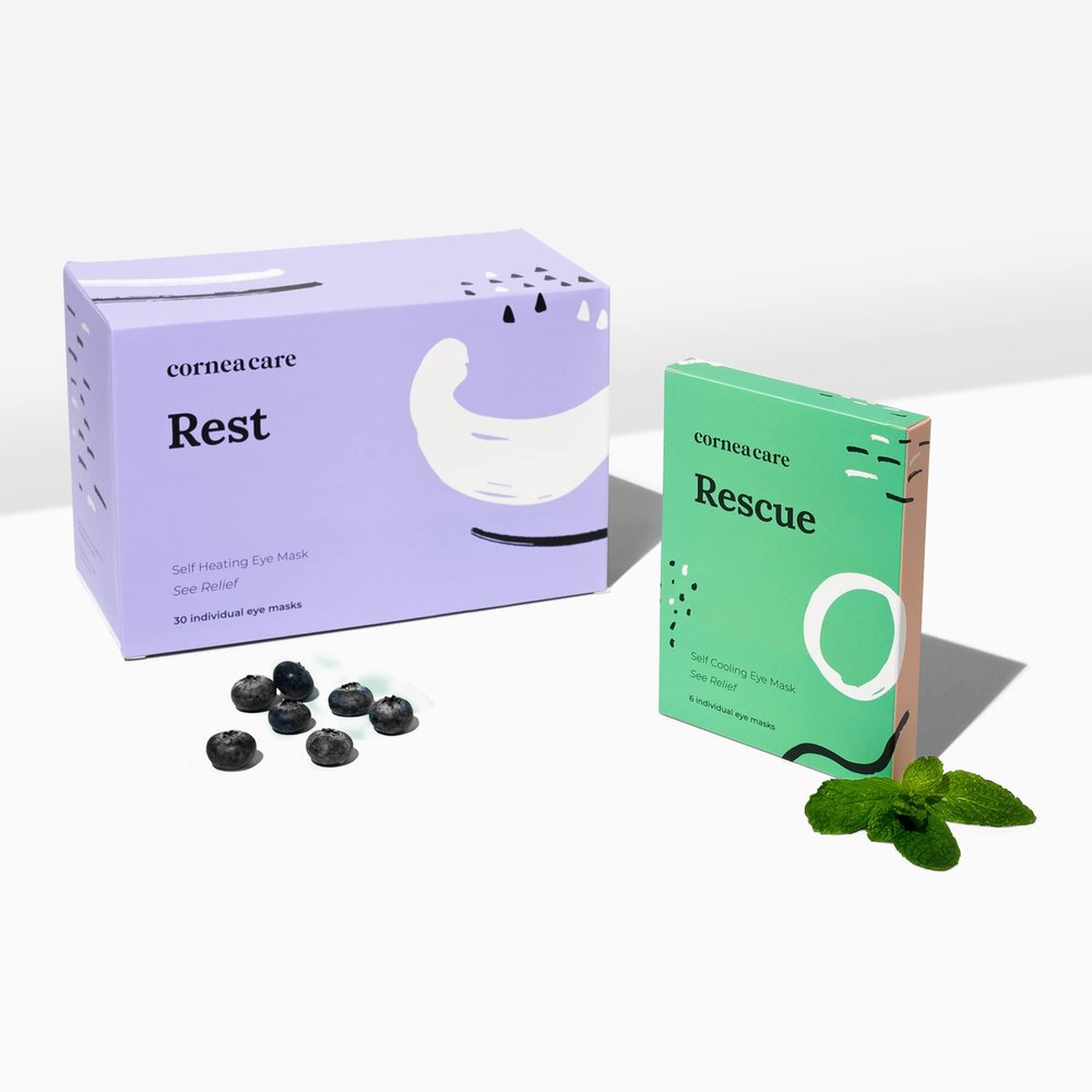 The Self-Heating and Self-Cooling Compress Bundle | Self Heating Warm Compress for Eyes | Hydrogel Cold Compress | Dry Eye Relief | Eye Compress for Puffy Eyes | Cooling Eye Masks | Travel Friendly