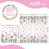 AnyDesign 80 Pcs Tulip Dandelion Napkins Disposable Graceful Paper Napkin Party Napkin Dinner Hand Napkin for Home Kitchen BathrooTable Decor view 2