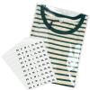 PigPotParty 9" x 12" Clear Plastic T-Shirt Bags with Clothing Size Stickers, 100 Pcs Cellophane Shirt Sleeves Packaging Bags for Small Business, Thick, Self-adhesive & Resealable view 1