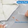 PigPotParty 9" x 12" Clear Plastic T-Shirt Bags with Clothing Size Stickers, 100 Pcs Cellophane Shirt Sleeves Packaging Bags for Small Business, Thick, Self-adhesive & Resealable view 4