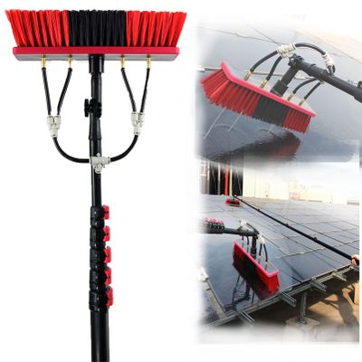 GIZMIT Window Cleaning Pole 6M 9M 12M Water Fed Telescopic Brush/Extendable Cleaner Conservatory Roof Suitable for Photovoltaic Panel Cleaning Trucks,19FT/6M