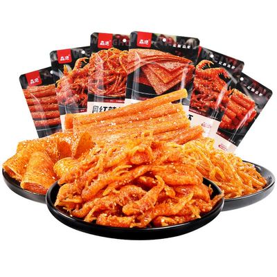 Spicy Strip Small Gluten Handmade Spicy Strips,Sweet Spicy Flavor Chinese Spicy Snack Traditional GlutenHunan spicy noodles,Latiao (Spicy Spicy Stick,2 bag)