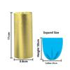 5 Rolls Small Trash Garbage Bags, 4 Gallon Strong Thin Material Disposable Kitchen Garbage Bags, Durable Plastic Trash Bags for Office Home Bedroom Garden Waste Bin, 200 Counts (Golden) view 3