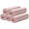 5 Rolls Small Trash Garbage Bags, 4 Gallon Strong Thin Material Disposable Kitchen Garbage Bags, Durable Plastic Trash Bags for Office Home Bedroom Garden Waste Bin, 200 Counts (Pink) view 1