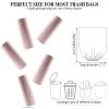 5 Rolls Small Trash Garbage Bags, 4 Gallon Strong Thin Material Disposable Kitchen Garbage Bags, Durable Plastic Trash Bags for Office Home Bedroom Garden Waste Bin, 200 Counts (Pink) view 3