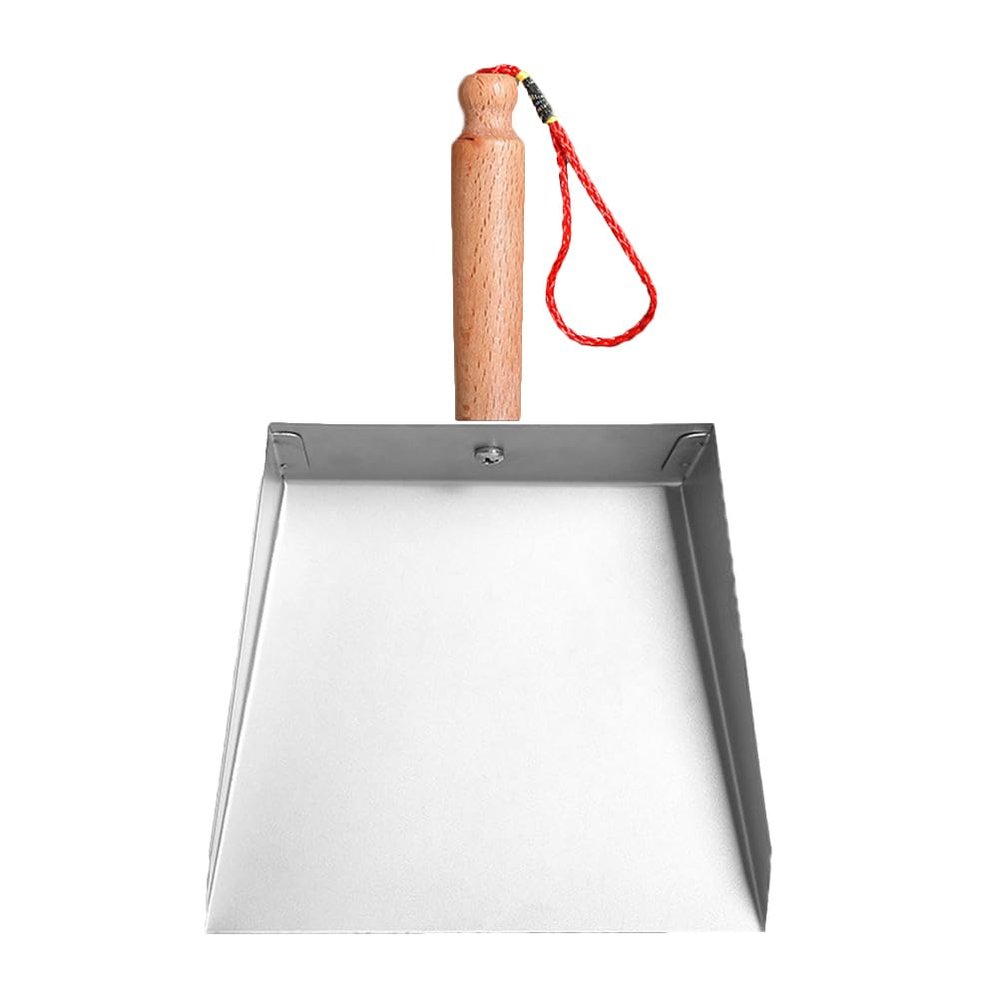 NOLITOY Stainless Steel Small Dustpan for Household Mini Lightweight Dust Pan with Short Handle for Table and Worktop Cleaning Durable Metal Dustpan