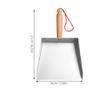 NOLITOY Stainless Steel Small Dustpan for Household Mini Lightweight Dust Pan with Short Handle for Table and Worktop Cleaning Durable Metal Dustpan view 3