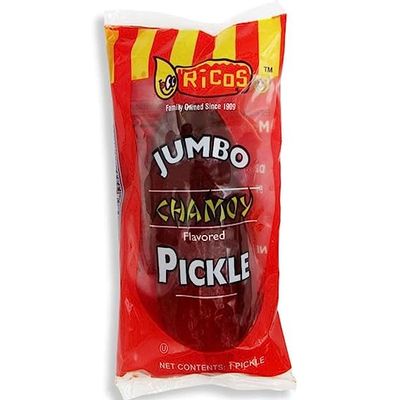 Chamoy Pickle Pouch - Jumbo Dill Pickle Chamoy Flavored-Grandys Candys Individually Packaged For Freshness-Bold & Tangy Snack For On-The-Go Cravings (1 Count)