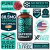 WILD FUEL Pure Saffron Extract Antioxidants Supplement - Eye Health, Energy and Mood Support Happy Saffron - 0.3% Safranal 88.5mg Supplements -120 Day Gluten-Free, Non-GMO Vegan Saffron Capsules view 3
