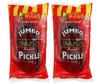 Chamoy Pickle Pouch - Jumbo Dill Pickle Chamoy Flavored-Grandys Candys Individually Packaged For Freshness-Bold & Tangy Snack For On-The-Go Cravings (2 Count) view 1