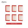 Hammont Cookie Boxes for Gift Giving - 6 Pack-Small Bakery Boxes  Decorative Pastry Boxes with Window, Baby Shower Party Favors, Chocolate Gift Box - Thank You Gift Treat Box 5x 2.5"x7.5" (Red) view 4