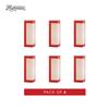 Hammont Cookie Boxes for Gift Giving - 6 Pack-Small Bakery Boxes  Decorative Pastry Boxes with Window, Baby Shower Party Favors, Chocolate Gift Box - Thank You Gift Treat Box 3.15x 3.15"x9.25" (Red) view 4
