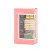 Hammont Cookie Boxes for Gift Giving - 6 Pack-Small Bakery Boxes  Decorative Pastry Boxes with Window, Baby Shower Party Favors, Chocolate Gift Box - Thank You Gift Treat Box 3.5x 2"x6" (Pink) view 2