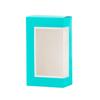 Hammont Cookie Boxes for Gift Giving - 6 Pack-Small Bakery Boxes  Decorative Pastry Boxes with Window, Baby Shower Party Favors, Chocolate Gift Box - Thank You Gift Treat Box 3.5x2x6 (Teal) view 1