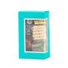 Hammont Cookie Boxes for Gift Giving - 6 Pack-Small Bakery Boxes  Decorative Pastry Boxes with Window, Baby Shower Party Favors, Chocolate Gift Box - Thank You Gift Treat Box 3.5x2x6 (Teal) view 2