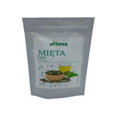 Witpak Mint Leaf Loose Tea, 30g (1.05 oz) - Product of Poland
