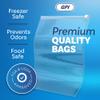 100 Count - Slider Zip 2 Gallon Jumbo Food Storage Bags, 12" x 15" 3 Mil Heavy Duty, Extra Large, Strong & Durable For Freezer Storage. GPI view 3