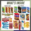 Military Encouragement - Men's Hearty Snack Box (50 Piece Variety Gift Basket Care Package) Jerky, Nuts, Chips, Pretzels & More - My Hero Crate view 2