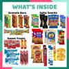 Men's Encouragement Hearty Snack Box (50 Piece Variety Gift Basket Care Package) Jerky, Nuts, Chips, Pretzels & More - The Care Crate Co. view 2