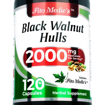 FITO MEDIC'S Lab - Black Walnut Hull, Pure - Black Walnut- 2000 mg per Serving, for Cleansing and Detoxifying, Ultra high Absorption.