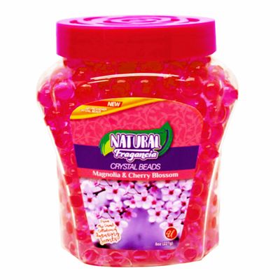 2 Odor Eliminator Gel Beads Pearl Air Freshener Magnolia Cherry Blossom Scented
