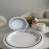 DHG PROFESSIONAL Pack of 42 Counts Beautifully Designed Blue Floral Paper Plates Luxury Disposable Tableware for any Occasion (10 inch Plate) view 4