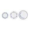 DHG PROFESSIONAL Pack of 42 Counts Beautifully Designed Blue Floral Paper Tableware - Luxury Disposable Tableware for any Occasion (3-pieces sets) view 1