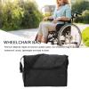 14.57x5.91x11.42in Wheelchair Backpack Bag Quilted Cotton Material Wheelchair Hanging Storage Bag Wheelchair Bags To Hang on Back Suitable for Storing Mobile Phone, Key, Notebook(Black) view 3