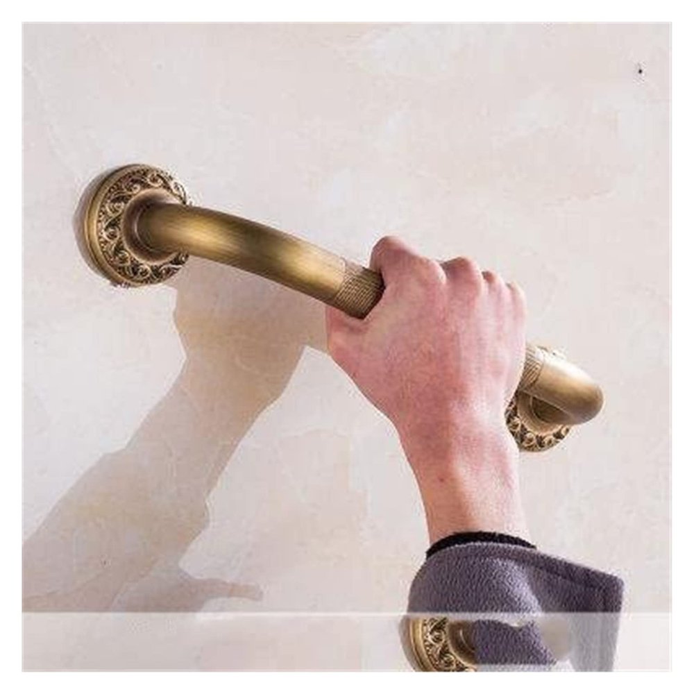 ALDEPO Grab Bars 30/35/50/52cm Antique Brass Bathroom Bathtub Toilet Handrail Shower Safety Support Handle Towel Rack (Color : 30cm)
