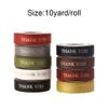 10 Yards 0.6inch Thank You Ribbon Flower Bouquet Gift Florist Party Wedding Birthday Gift DIY Gift Decor Ribbon Party Decoration(Wine red) view 4