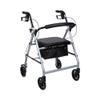SURGIMAC Rollator Walkers for Seniors Rollator Walker with Seat & Back Support 4 Wheel Walker with Seat & Brakes 6 Wheels Rolling Walker Lightweight Folding Walkers Mobility Aids & Equipment (Silver) view 1