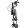SURGIMAC Rollator Walkers for Seniors Rollator Walker with Seat & Back Support 4 Wheel Walker with Seat & Brakes 6 Wheels Rolling Walker Lightweight Folding Walkers Mobility Aids & Equipment (Silver) view 2