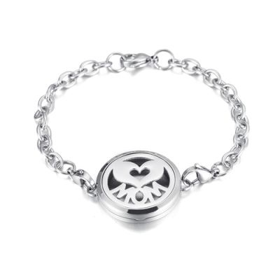 BIAIHQIE Butterfly Diffuser Locket Bracelet Essential Oil Diffuser Women Jewelry Link Chain Free Pads