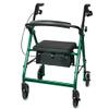 SURGIMAC Rollator Walkers for Seniors Rollator Walker with Seat & Back Support 4 Wheel Walker with Seat & Brakes 6 Wheels Rolling Walker Lightweight Folding Walkers Mobility Aids & Equipment (Green) view 1