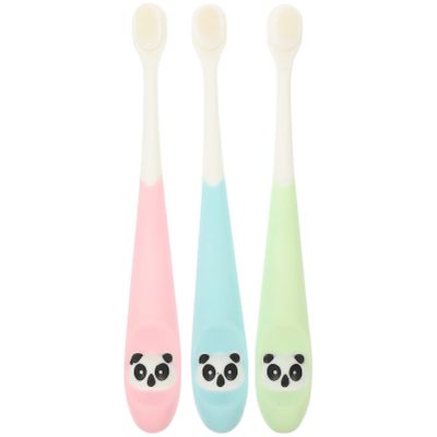 COHEALI 3pcs Boy Girl Cartoon Toothbrush Soft Bristles Ergonomic Handle for Comfortable Grip Fun Design for Daily Oral Care for Toddlers