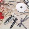 Buffalo Black Gingham 5/8" Picnic Ribbon - 25Yd Roll, Woven Edge Polyester Ribbon for Crafts, Hair Accessories & Gift Wrapping view 4